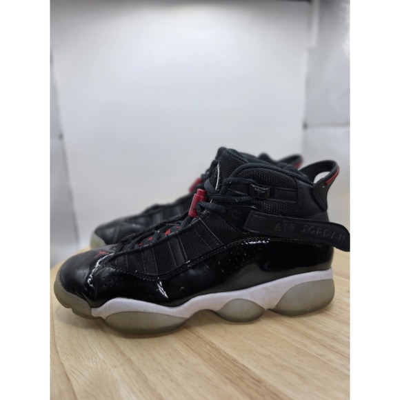 Nike Other - Boys Size 5Y Nike Air Jordan 6 Rings 323419-064 Black Basketball Shoes Sneakers